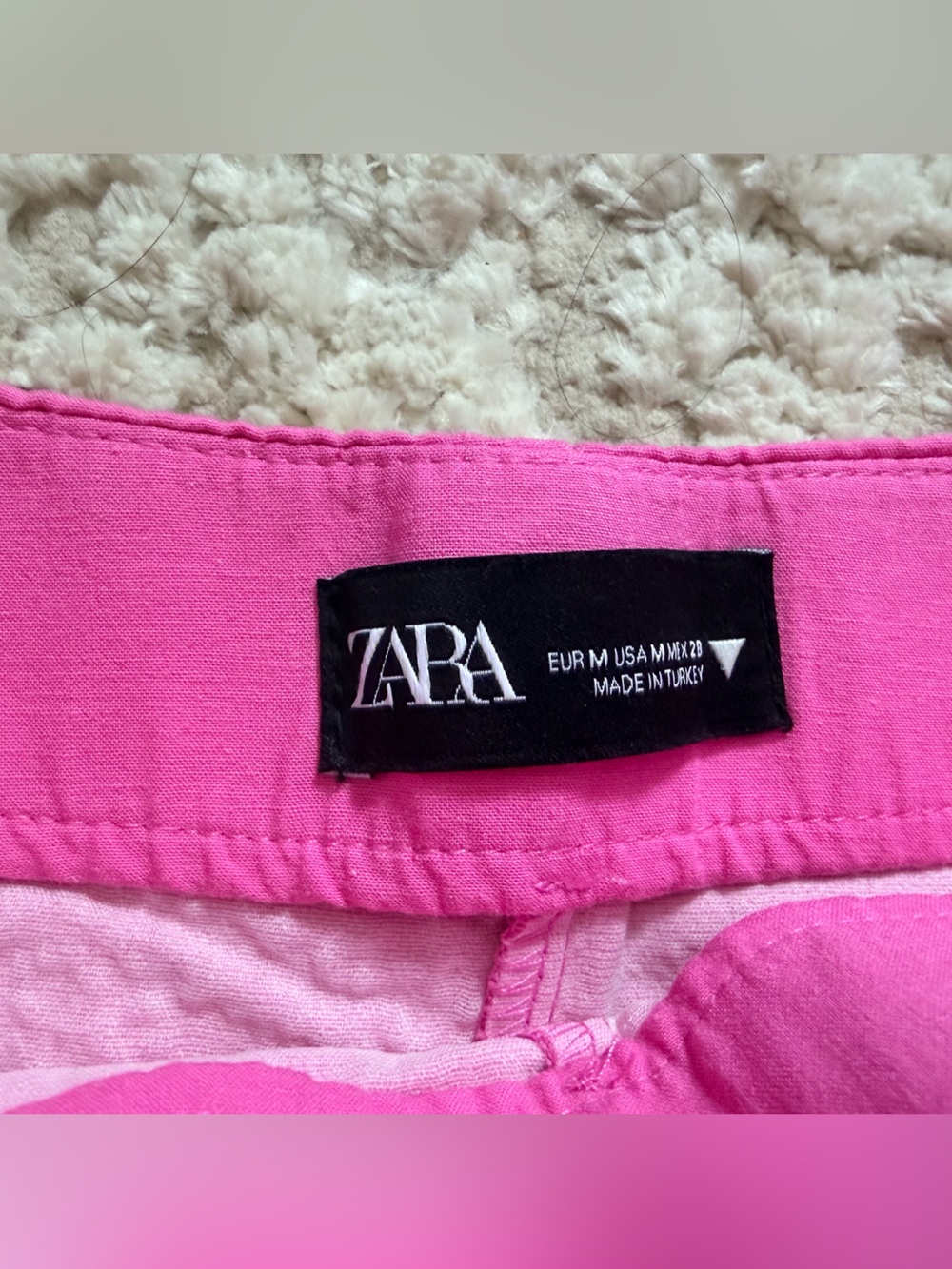 Zara Hot Pink Tailored Skort - Picture 5 of 9